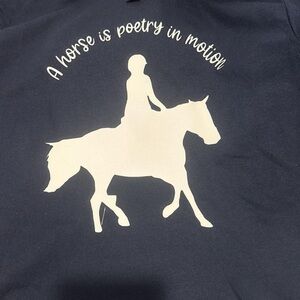 Navy Horse Graphic T-Shirt
